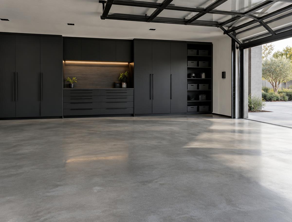 Solid-Color Finish concrete coating example